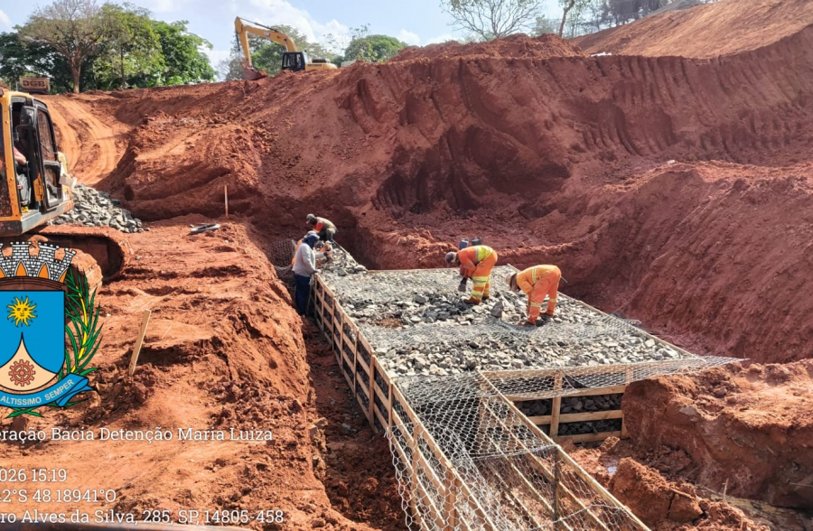 Obra de R$ 2,125 milhões busca conter erosão no Jardim Maria Luiza IV, em Araraquara