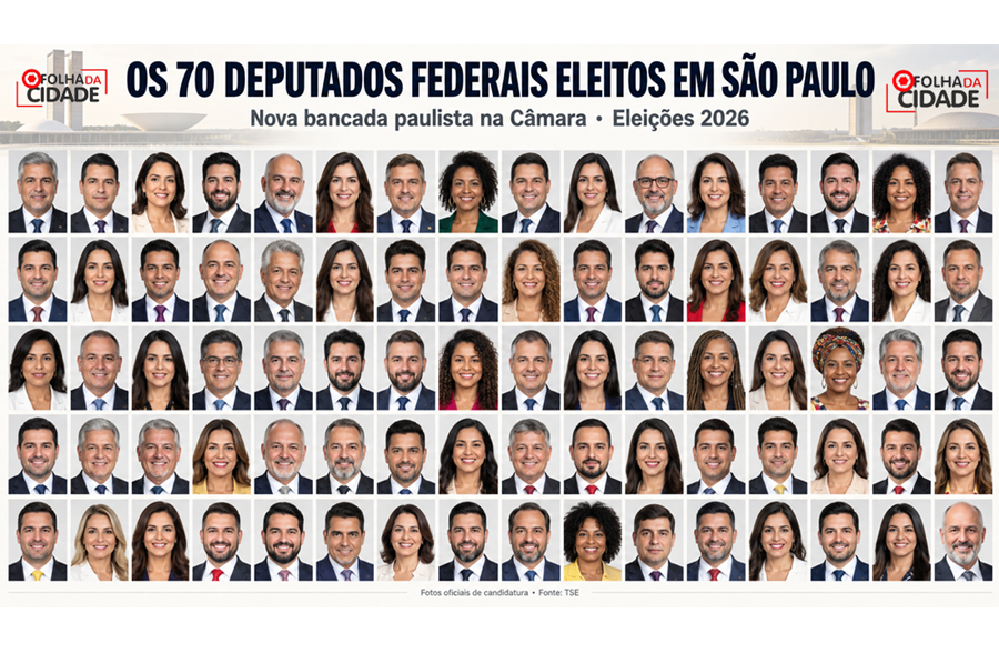 São Paulo elege 70 deputados federais; veja quem vai representar o estado na Câmara