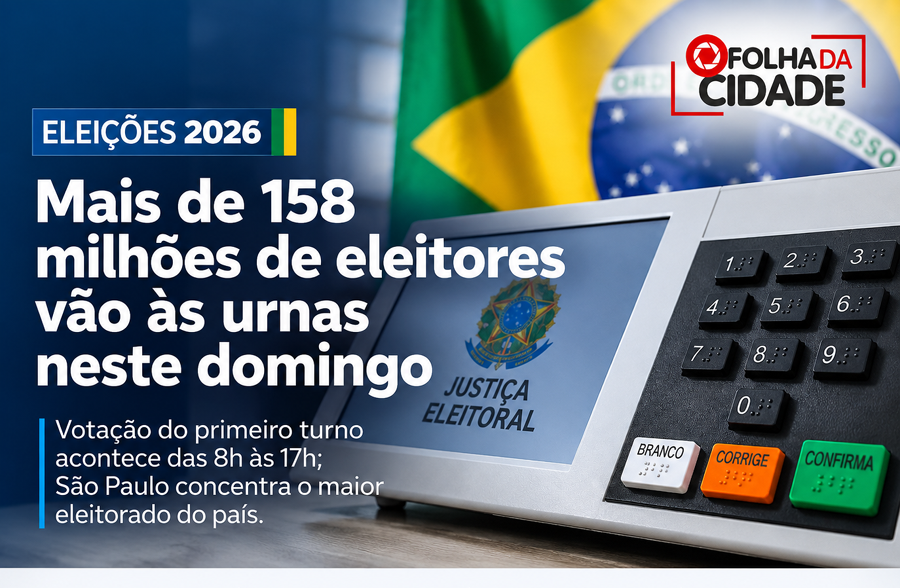 Eleições 2026: mais de 158 milhões de eleitores vão às urnas neste domingo